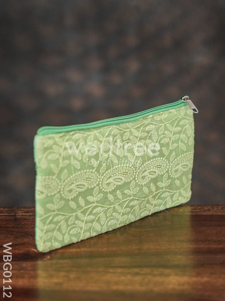 Mango Designed Embroidery Purse with Zipper - WBG0112