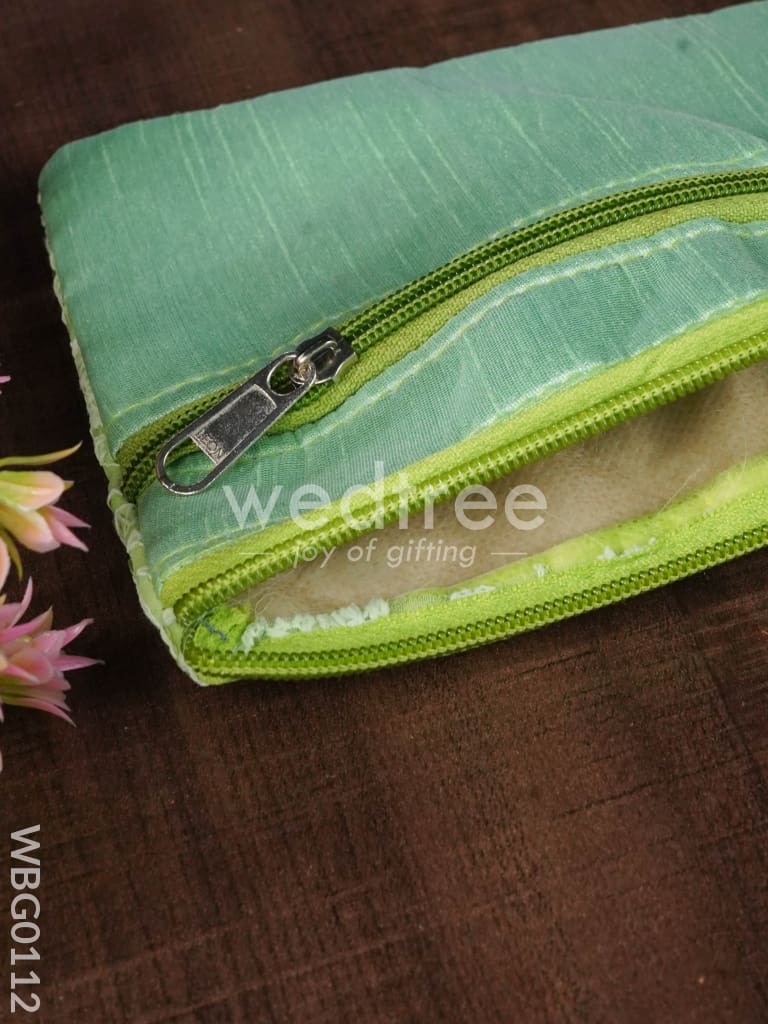 Mango Designed Embroidery Purse with Zipper - WBG0112