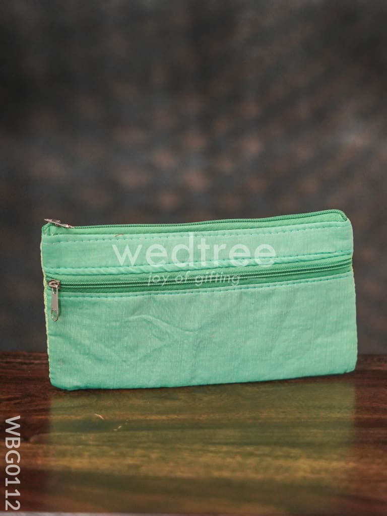 Mango Designed Embroidery Purse with Zipper - WBG0112