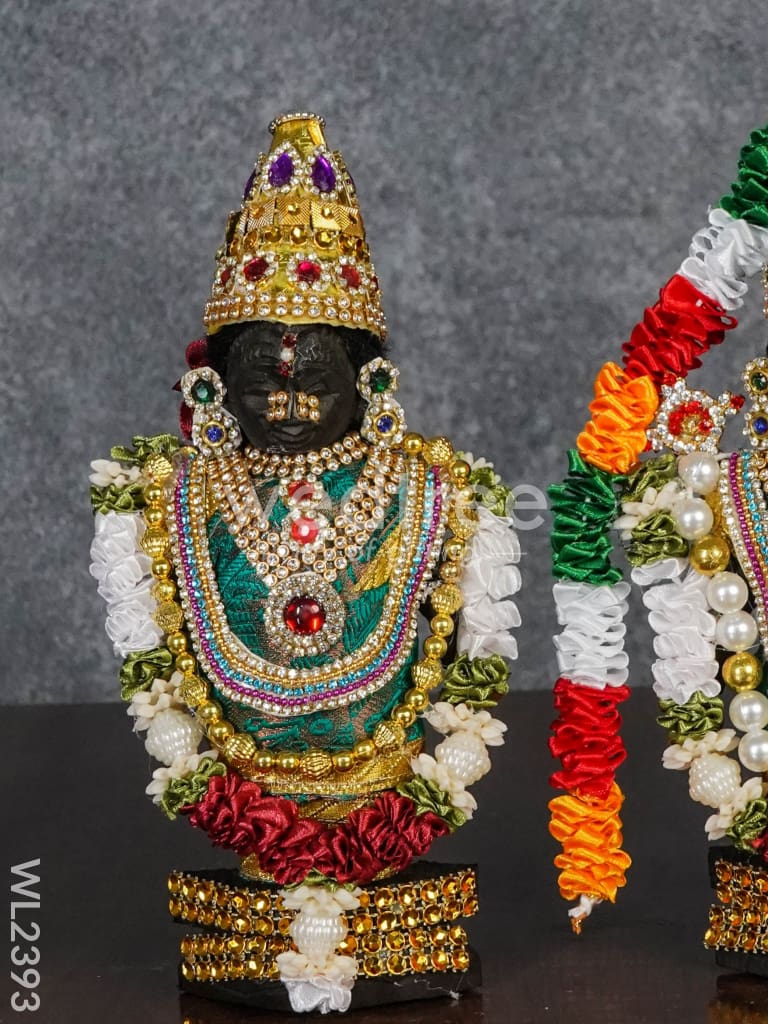 Marapachi Doll (Padmavathi Thayar & Tirupathi Balaji) - 9 inch - WL2393