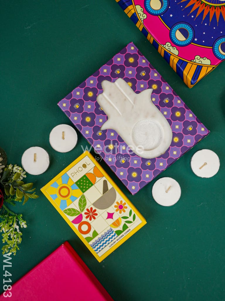 Marble Hamsa Gift Box - WL4183
