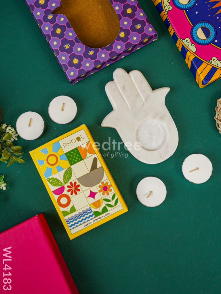 Marble Hamsa Gift Box - WL4183