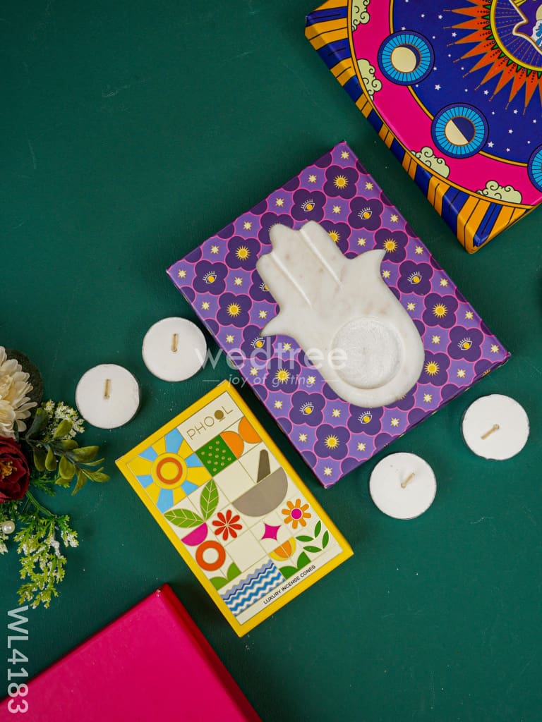 Marble Hamsa Gift Box - WL4183