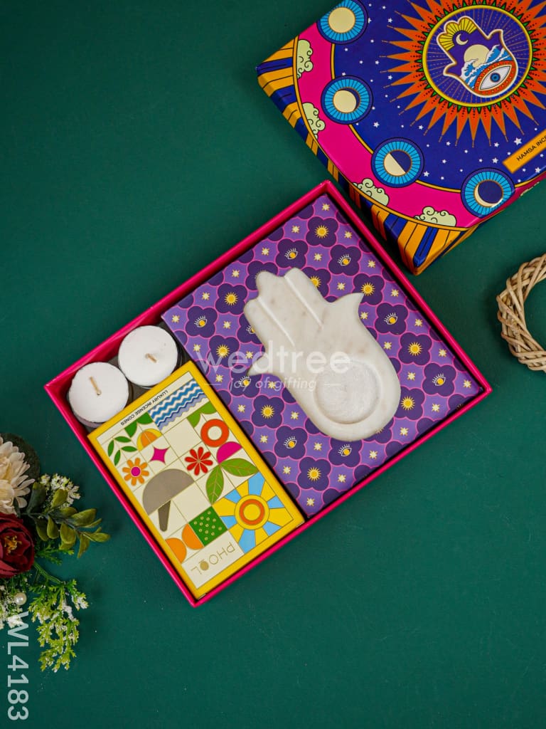 Marble Hamsa Gift Box - WL4183