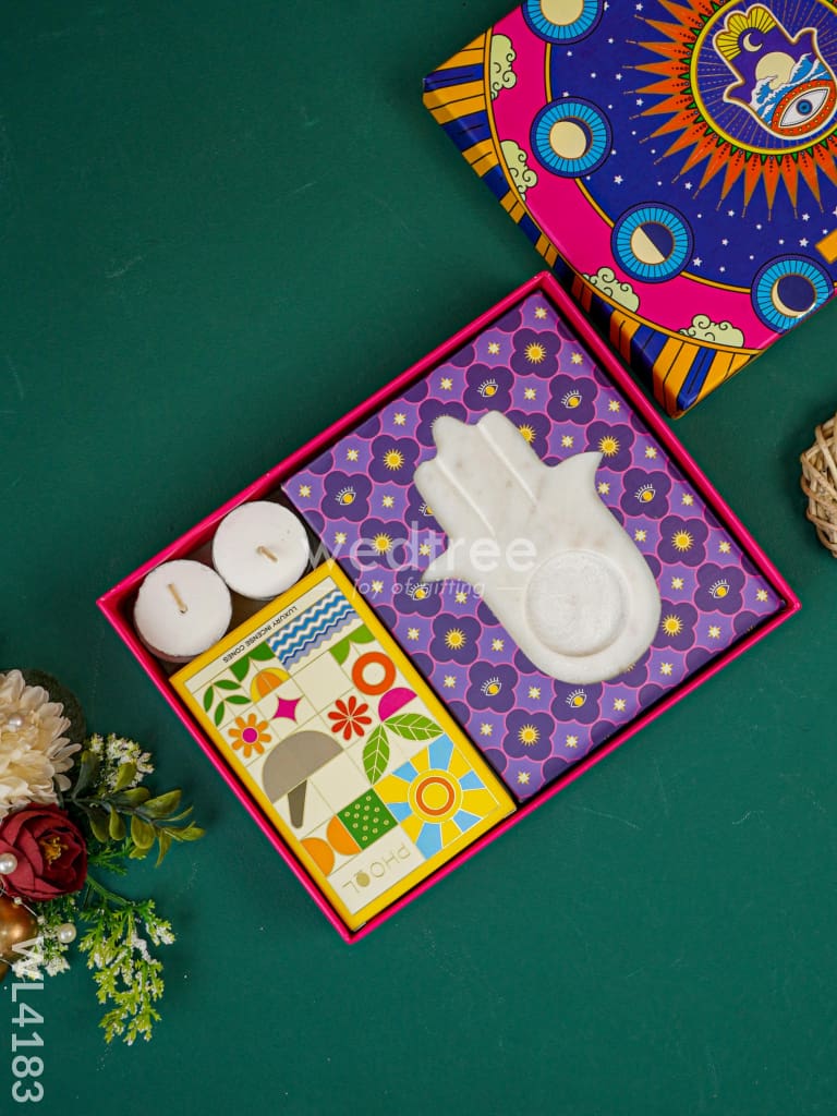 Marble Hamsa Gift Box - WL4183