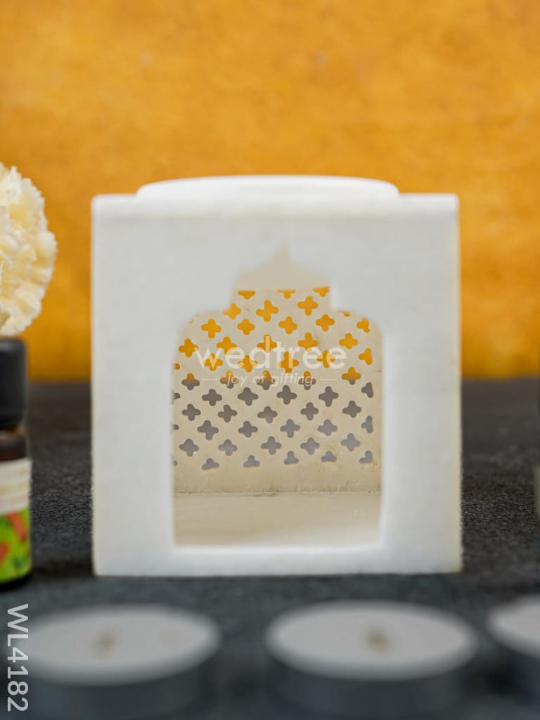 Marble Jali Aroma Oil Burner Box - WL4182