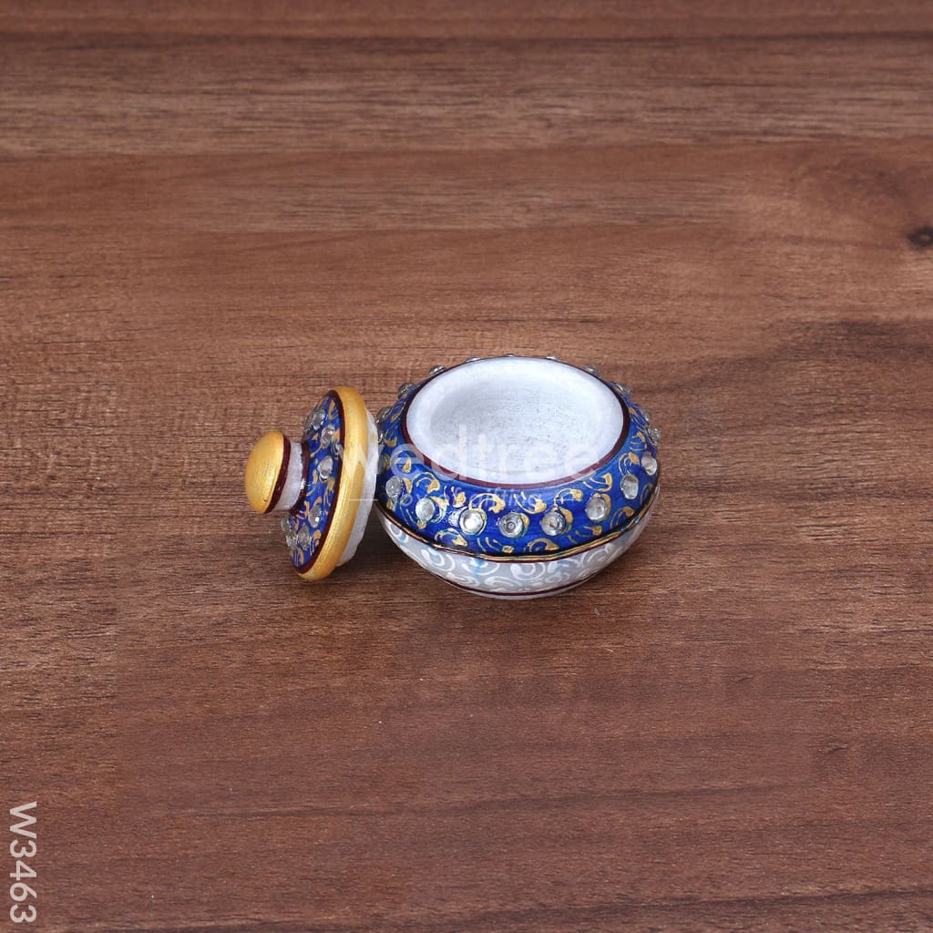 Marble Kumkum Holder - W3463