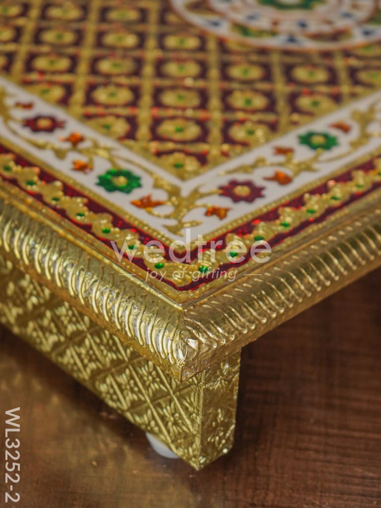 Maroon & Gold Meenakari Manai - 21x15 - WL3252-2