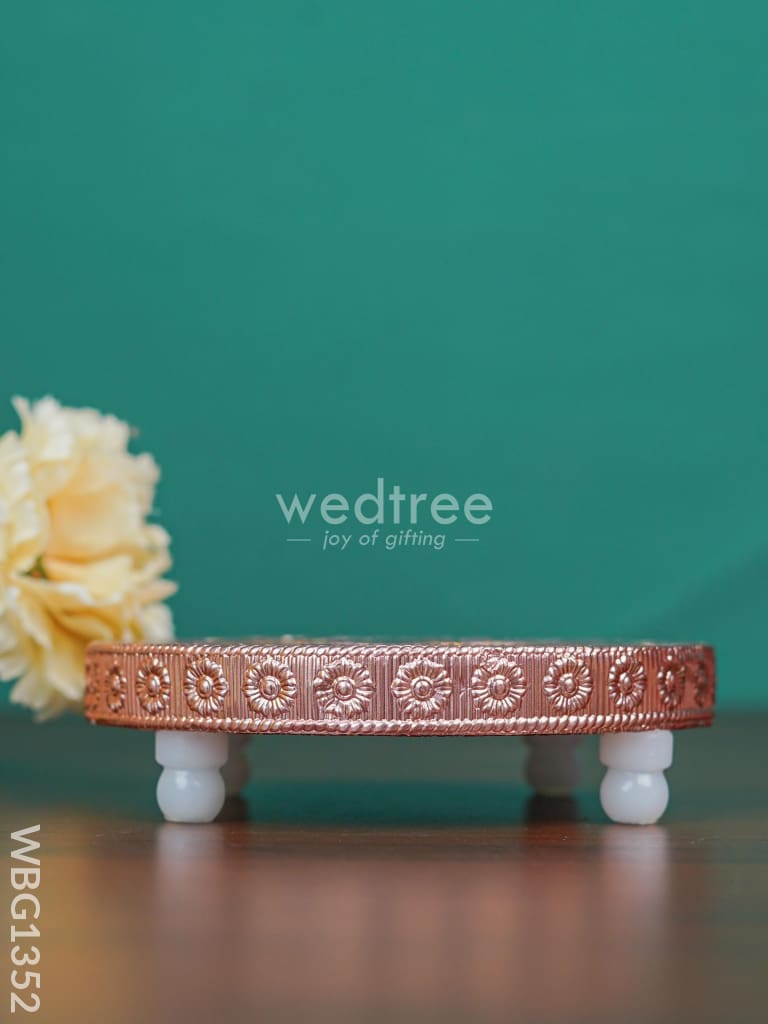 Meenakari Copper Manai - WBG1352