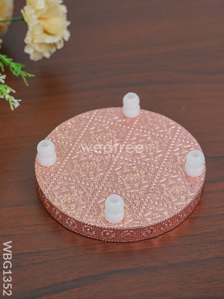Meenakari Copper Manai - WBG1352