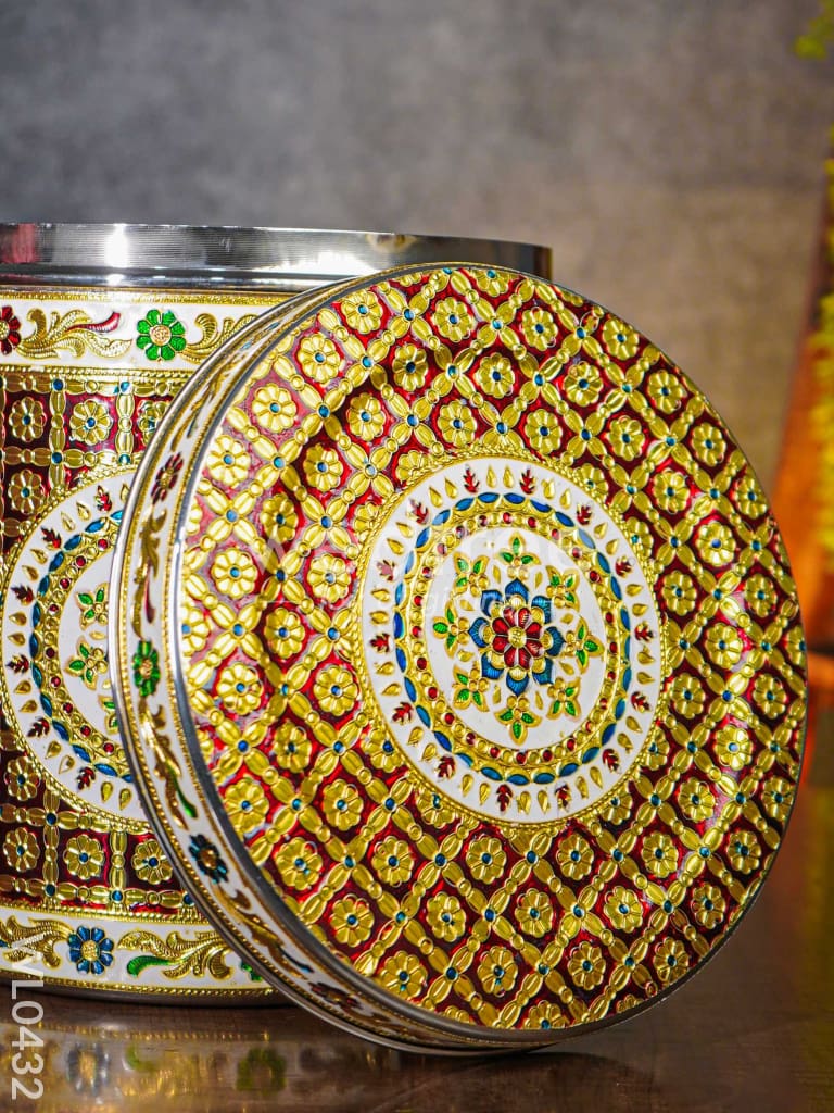 Meenakari Dabba 11 inch - WL0432