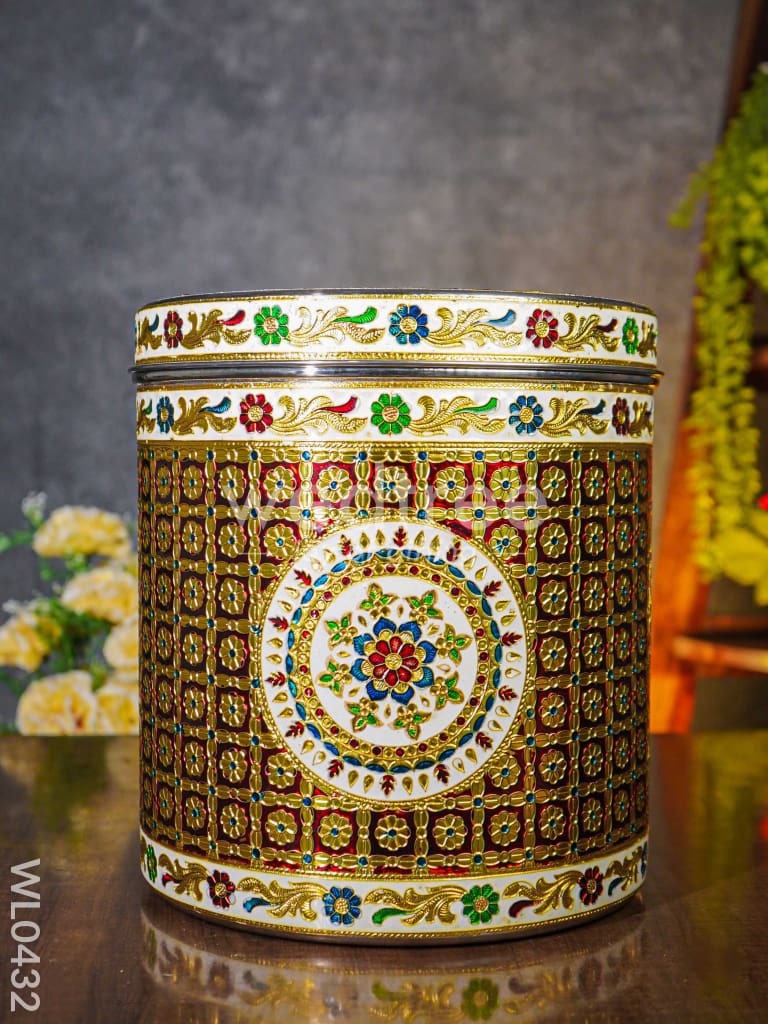 Meenakari Dabba 11 inch - WL0432