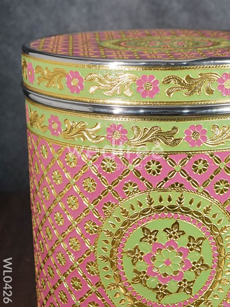 Meenakari Dabba with Floral Design WL0426