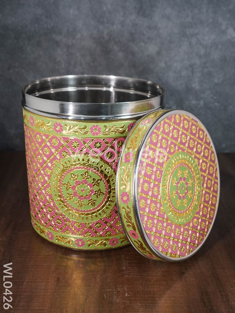 Meenakari Dabba with Floral Design WL0426