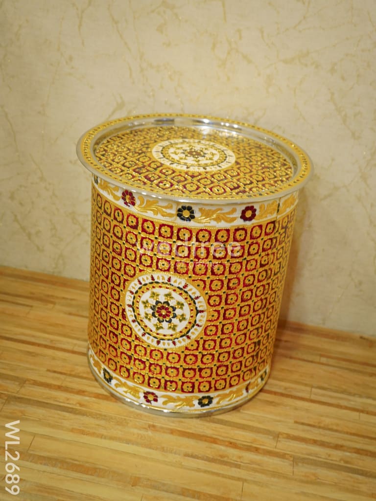Meenakari Drum - 14.5 inches - WL2689