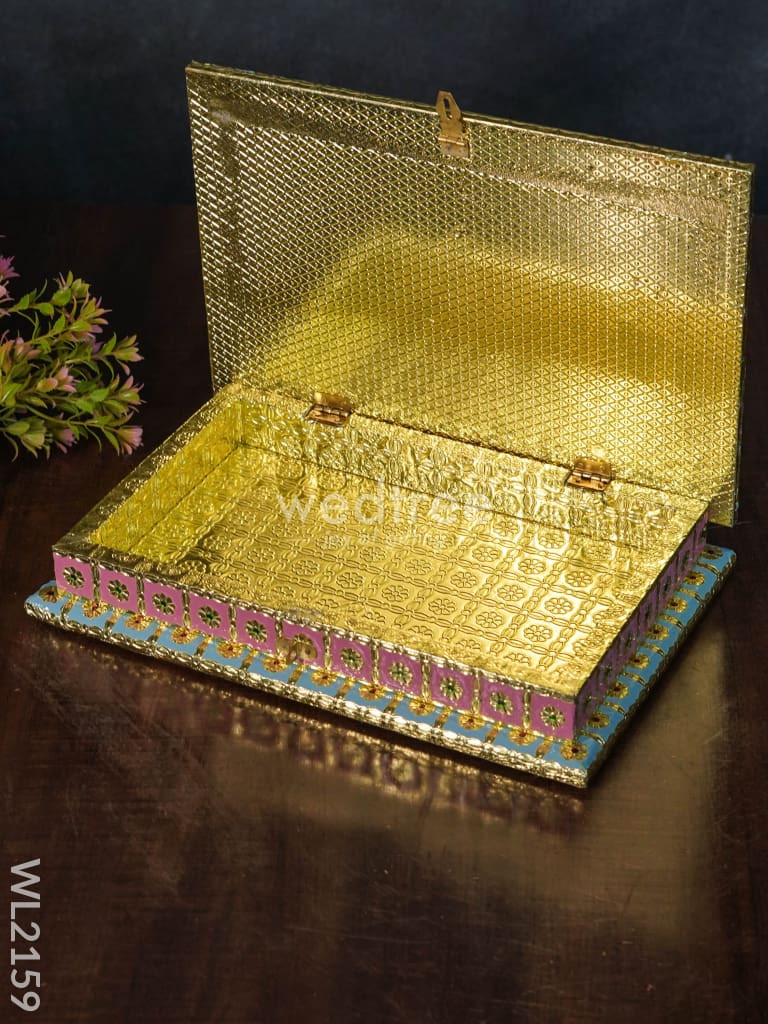 Meenakari Dry Fruit Box (12 X 8 Inch) - WL2159