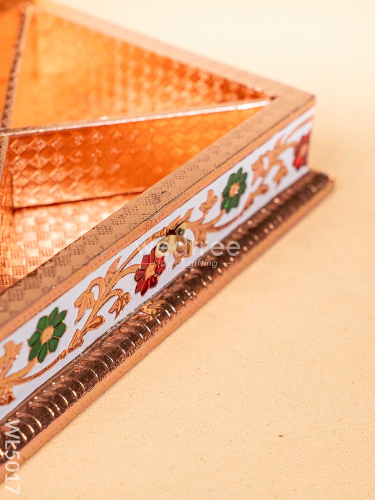 Meenakari Dry Fruit Box - Copper - WL5017