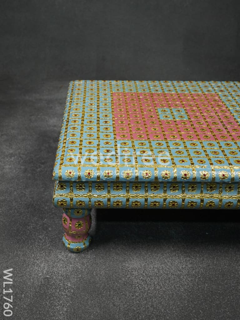 Meenakari Manai (15x15) Gold Finish - WL1760