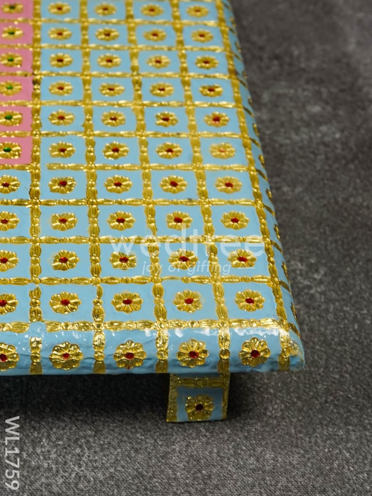 Meenakari Manai (15x21) Gold Finish - WL1759