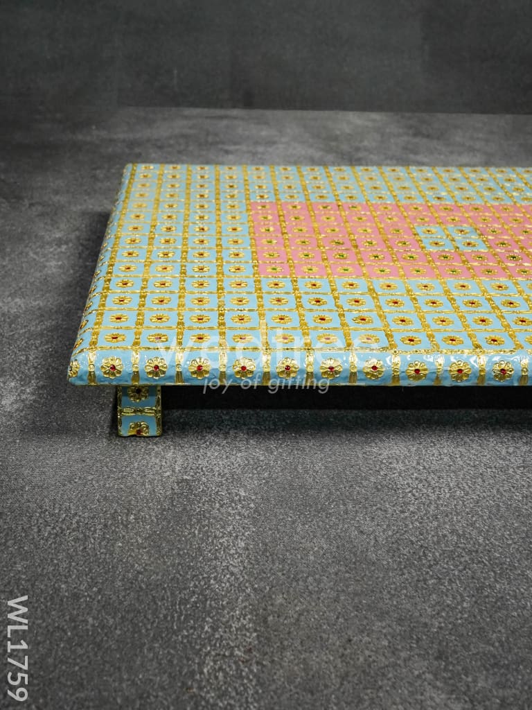 Meenakari Manai (15x21) Gold Finish - WL1759
