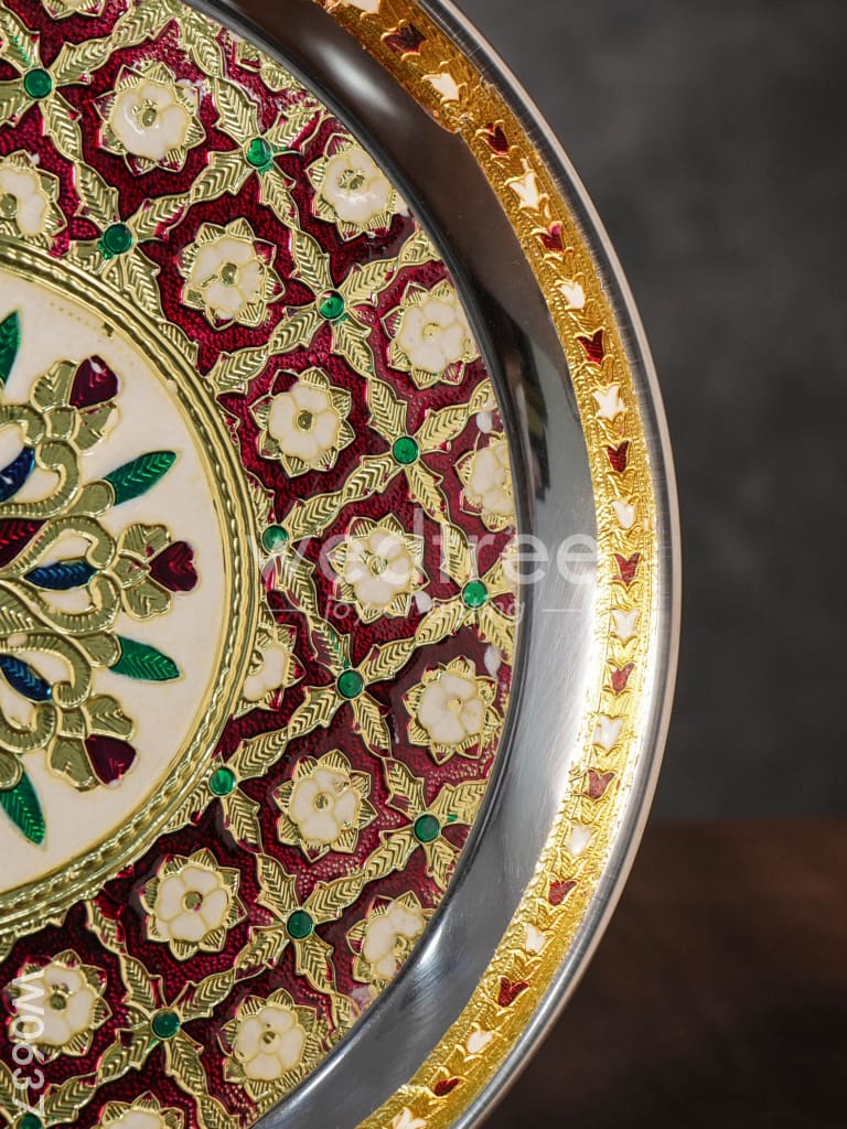 Meenakari Plate 10 inch Special - W0637
