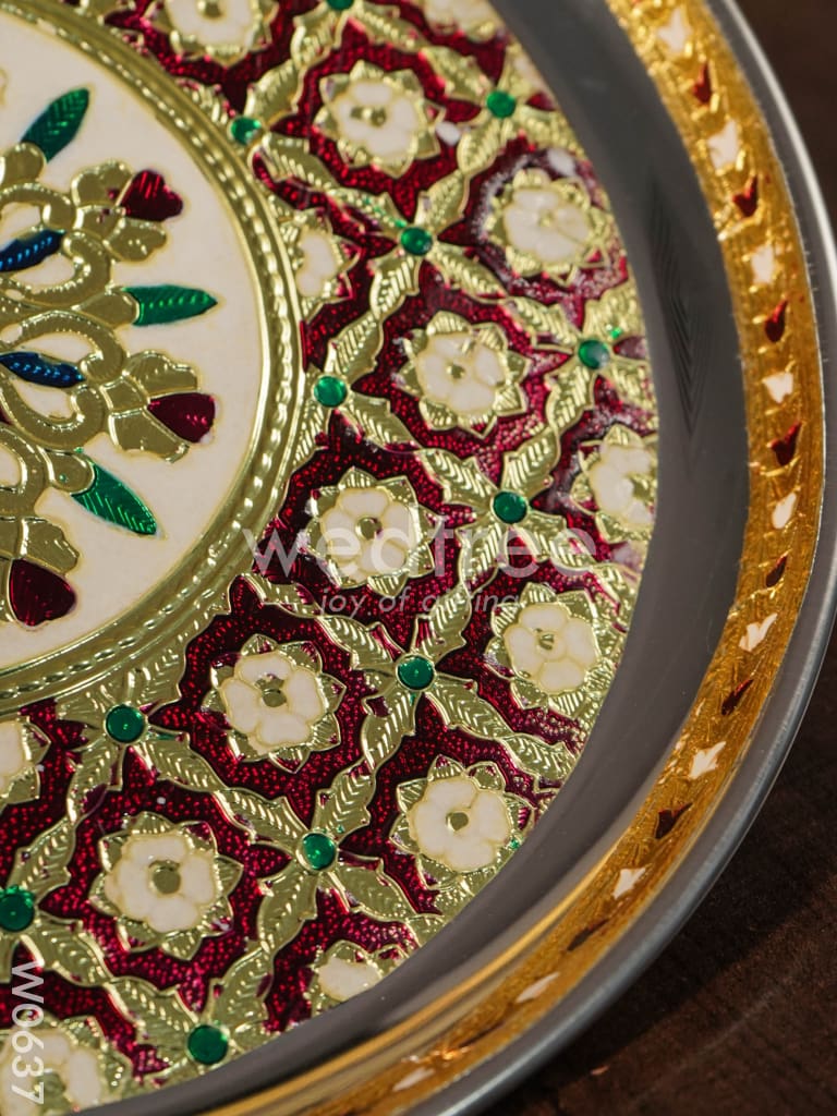 Meenakari Plate 10 inch Special - W0637