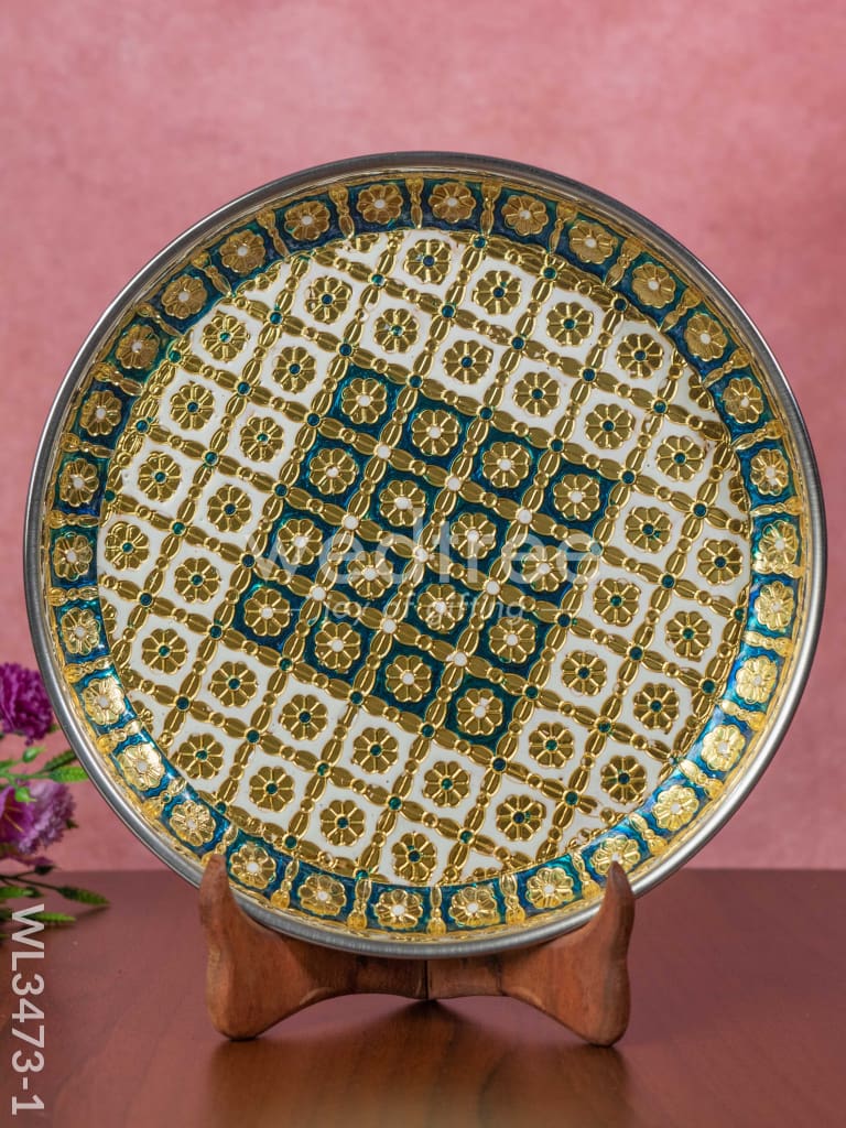 Meenakari Plate - 10 inch - WL3473