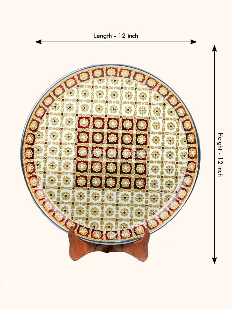 Meenakari Plate - 12 Inch - WL4641