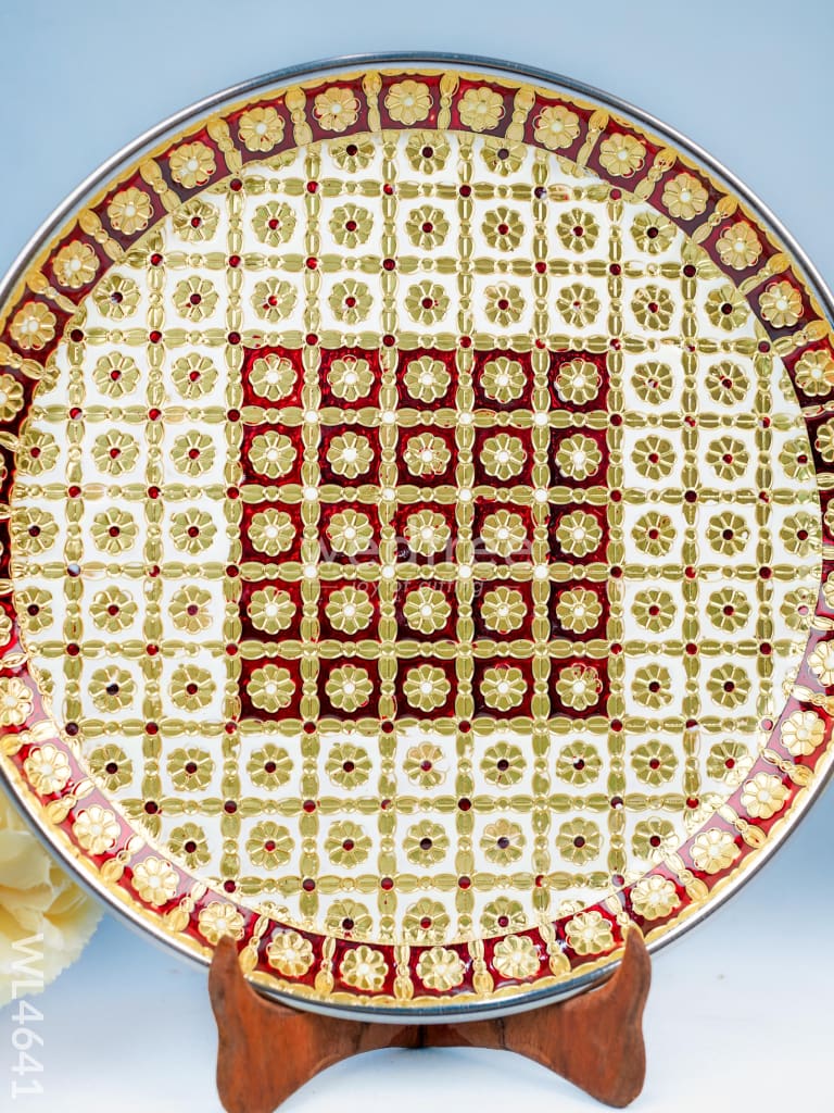 Meenakari Plate - 12 Inch - WL4641