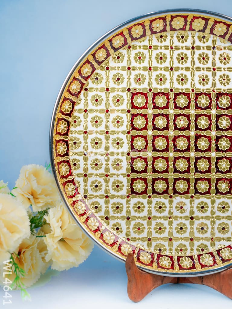 Meenakari Plate - 12 Inch - WL4641