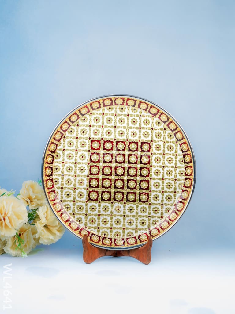 Meenakari Plate - 12 Inch - WL4641