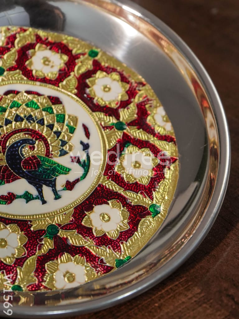 MeenaKari Plate 6 inch Special - W1569