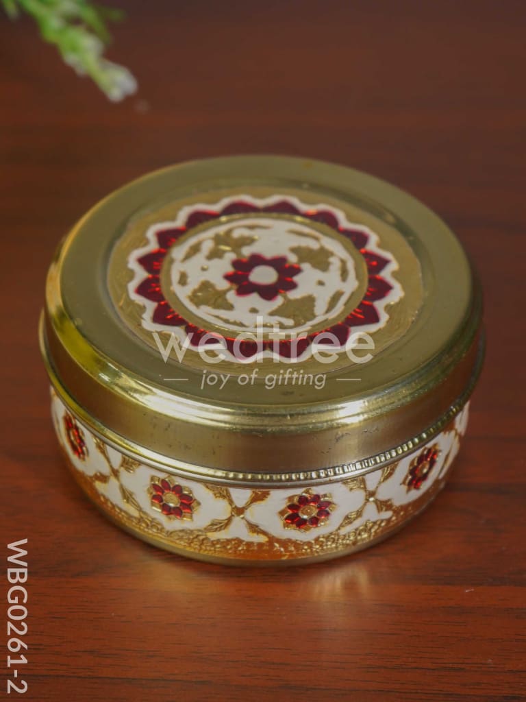 Meenakari Poori Box - 4 inch - WBG0261