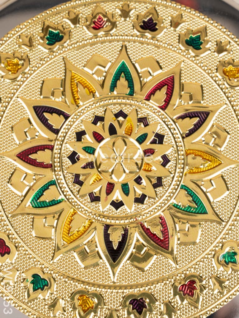 Meenakari Poori Box - 7 inch - WL5153