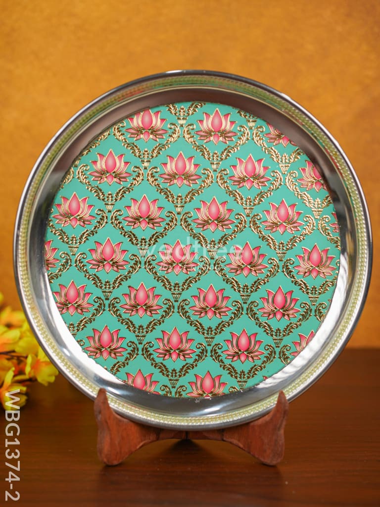 Meenakari Round Plate - 10 inch - WBG1374
