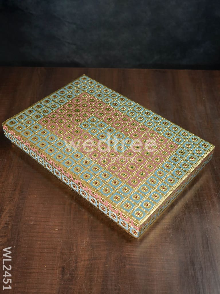 Meenakari Saree Box - WL2451