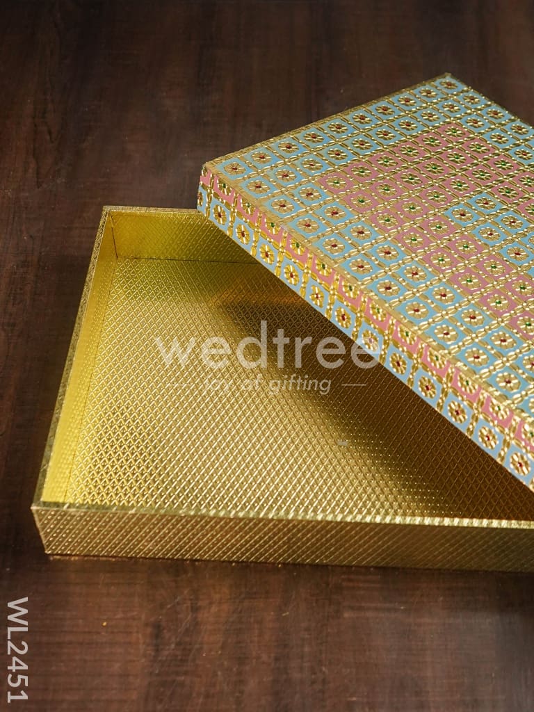 Meenakari Saree Box - WL2451
