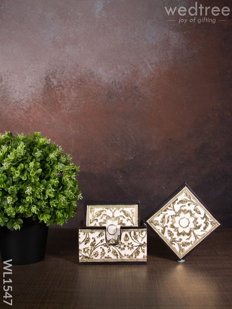 Meenakari Tea Coasters (set of 6) - WL1547
