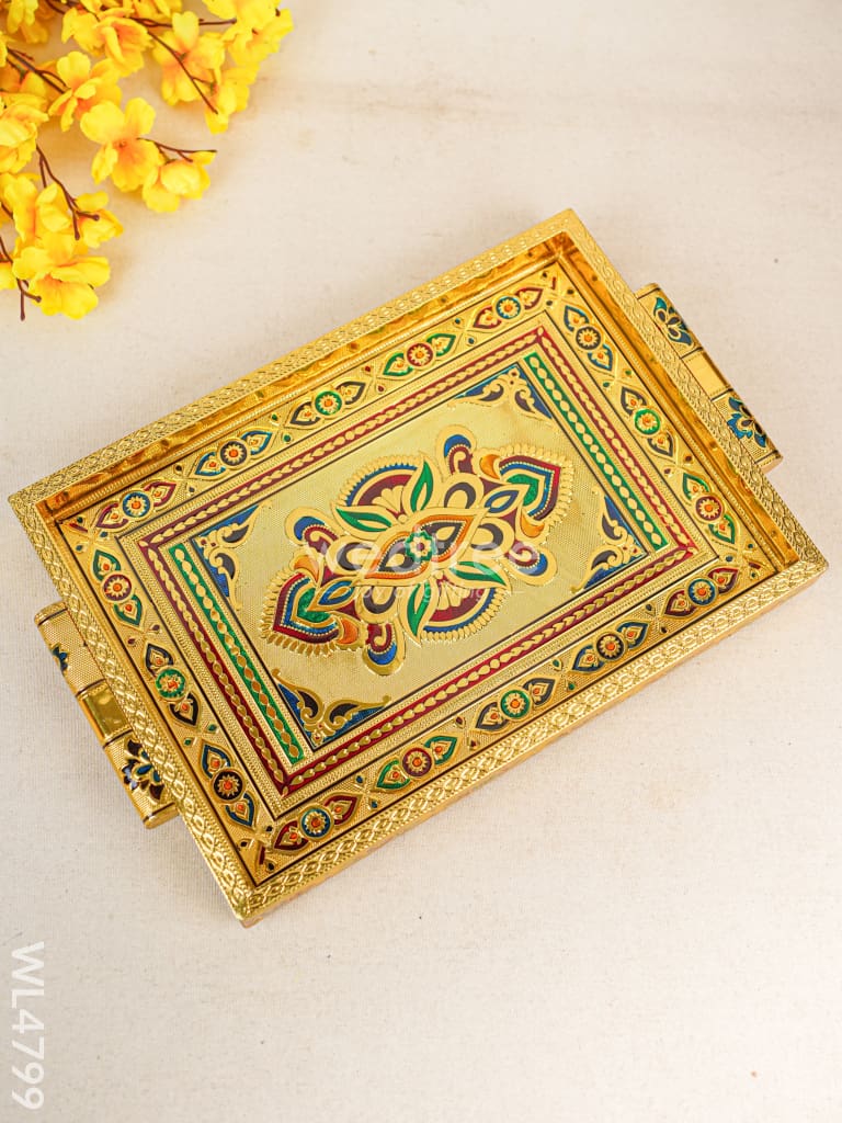 Meenakari Tray - 10 inch - WL4799