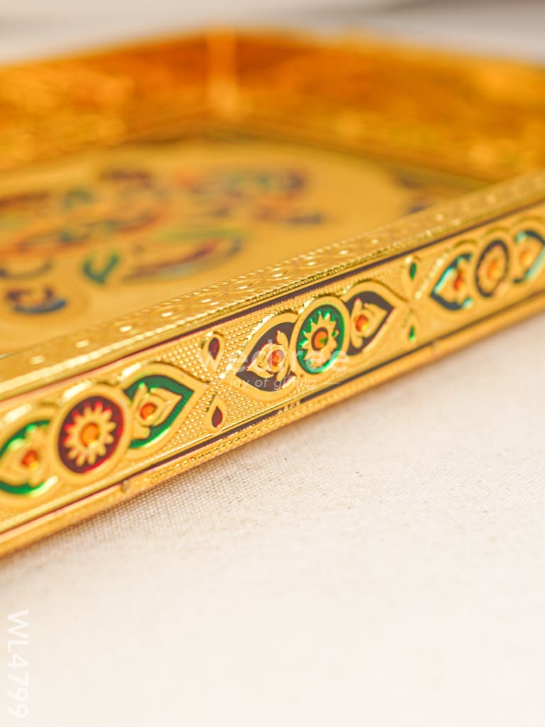 Meenakari Tray - 10 inch - WL4799