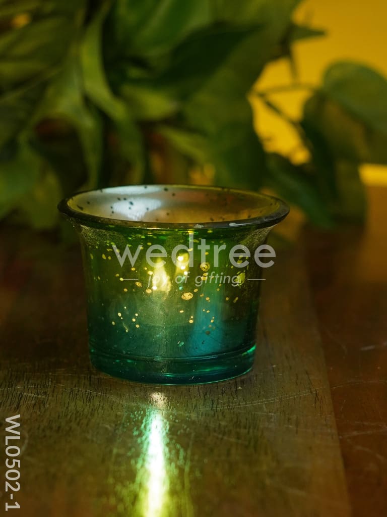 Mercury Glass T light holder 2.5 Inch - Set of 4 - WL0502