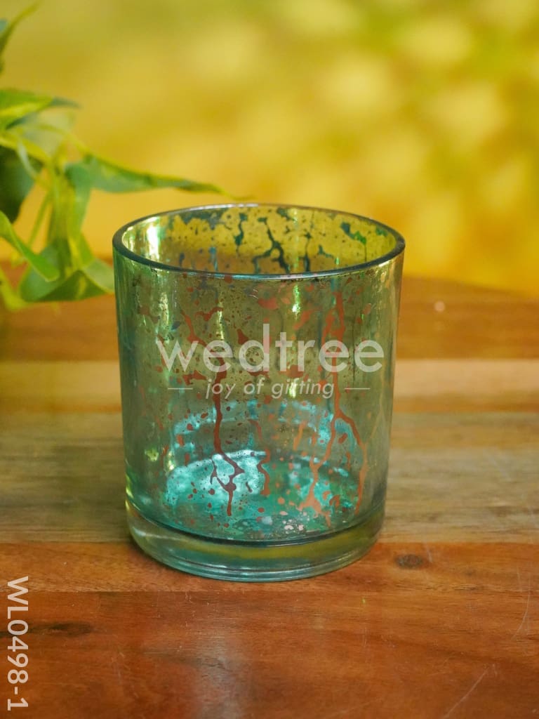 Mercury glass T-light holder 3 Inches - Set of 4