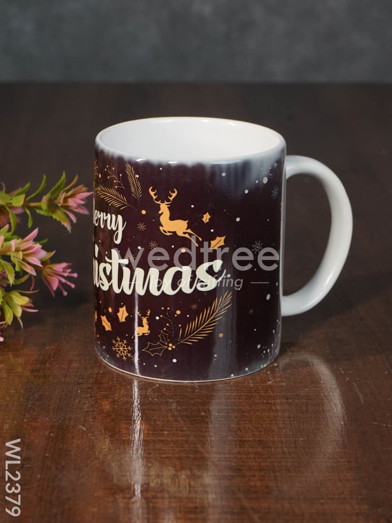 Merry Christmas Printed White Mug - WL2379