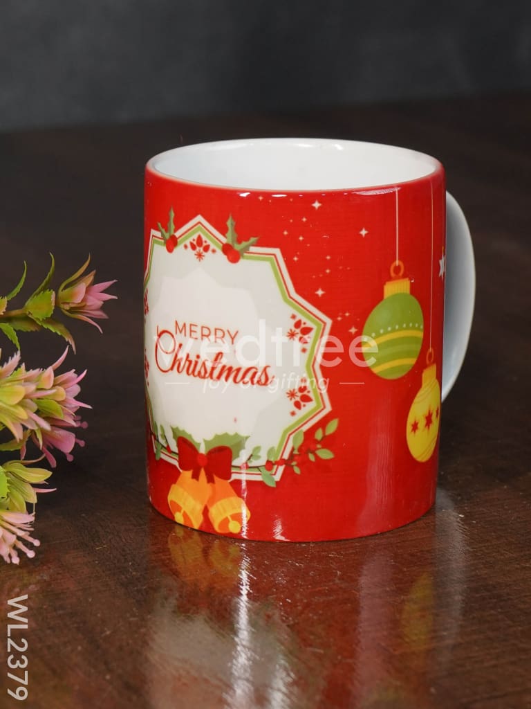Merry Christmas Printed White Mug - WL2379