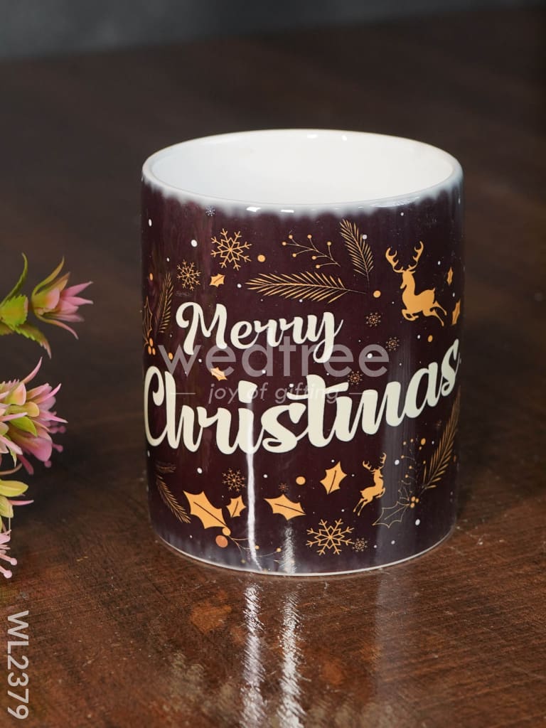 Merry Christmas Printed White Mug - WL2379