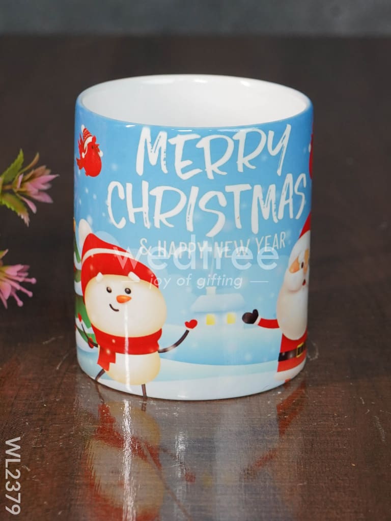 Merry Christmas Printed White Mug - WL2379
