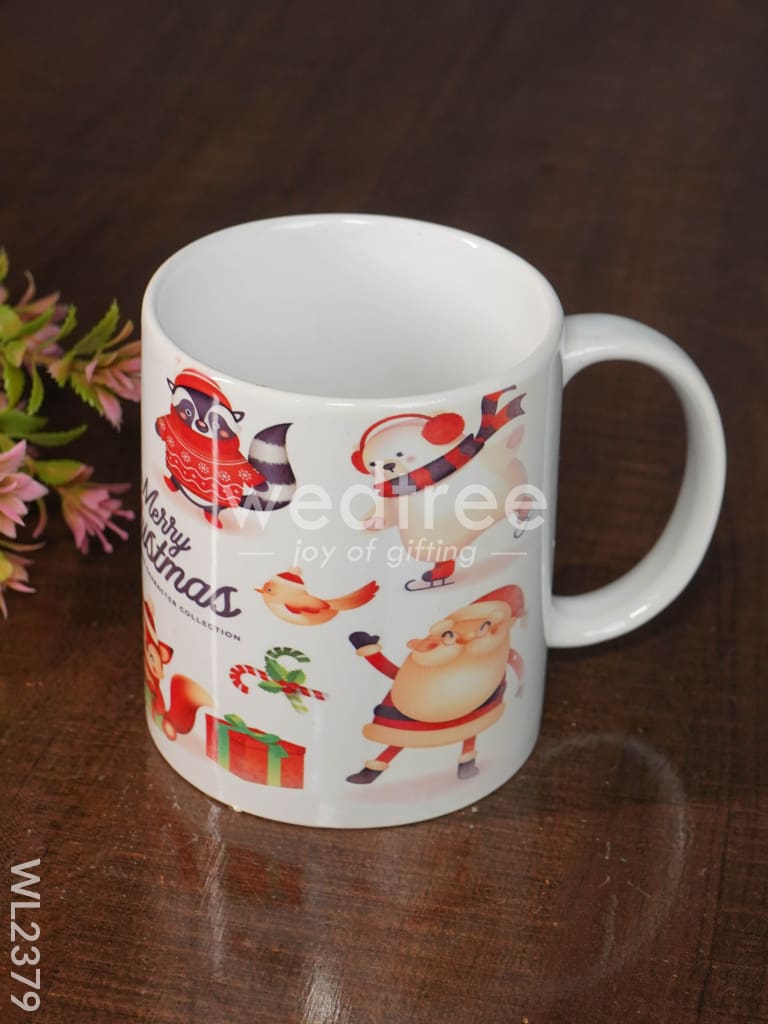 Merry Christmas Printed White Mug - WL2379