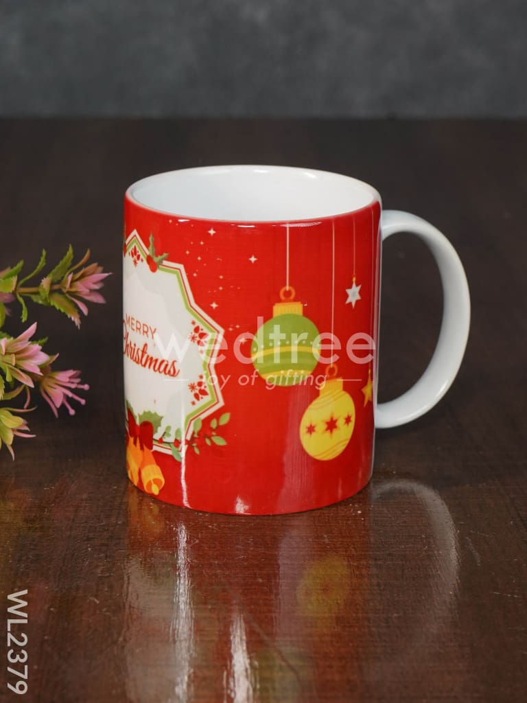 Merry Christmas Printed White Mug - WL2379