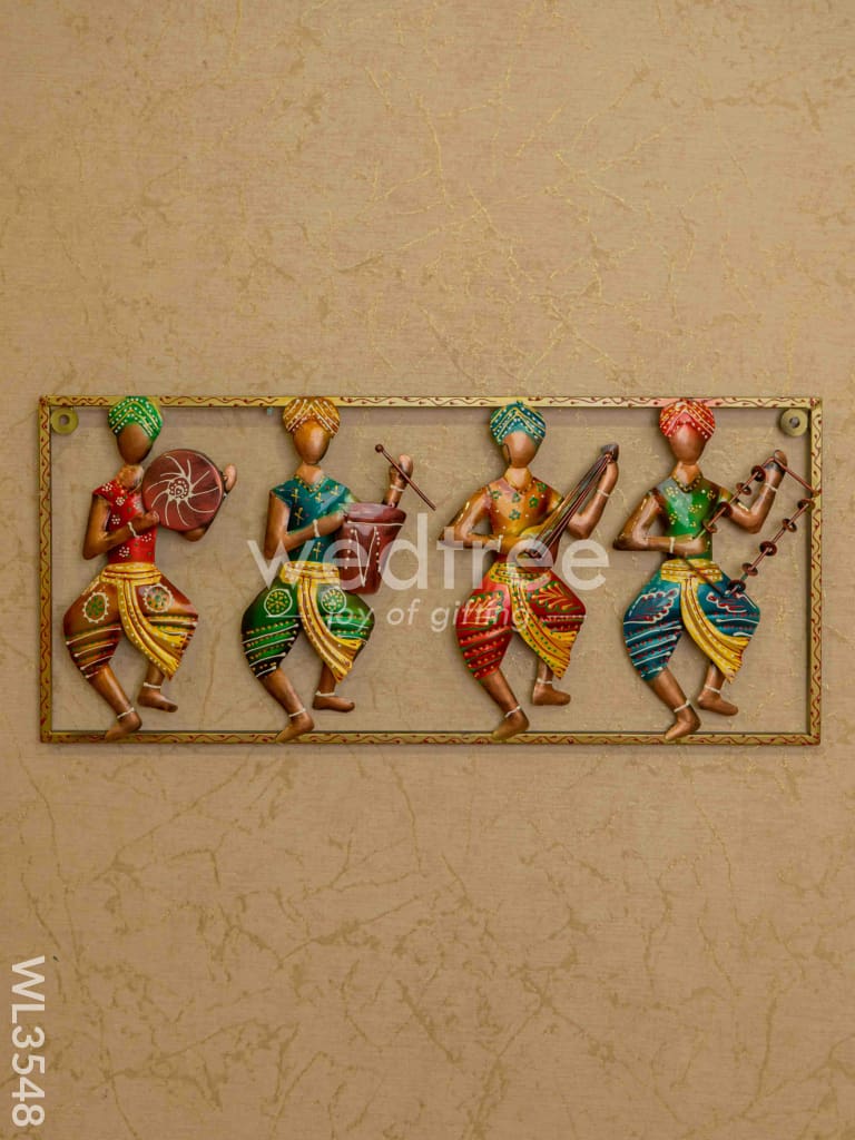 Metal Decor 4 Musicians Wall Hanging - WL3548