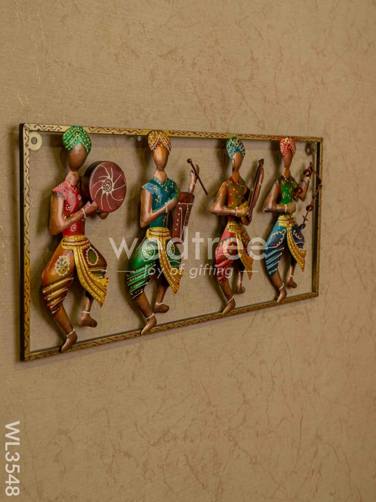 Metal Decor 4 Musicians Wall Hanging - WL3548